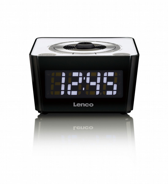 Lenco CR-16 Clock Black,White