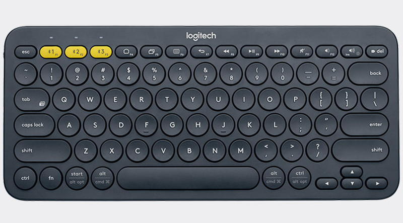 Logitech K380 Bluetooth Italian Black mobile device keyboard