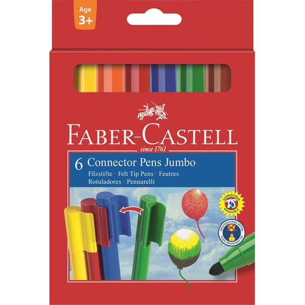 Faber-Castell Jumbo CONNECTOR Разноцветный фломастер