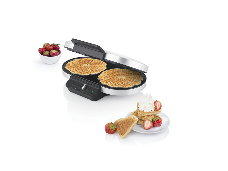 Princess Double Waffle Iron Stainless Steel