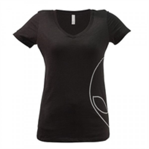 Mobile Edge AWSW1HL T-shirt L Crew neck Cotton,Polyester Black women's shirt/top