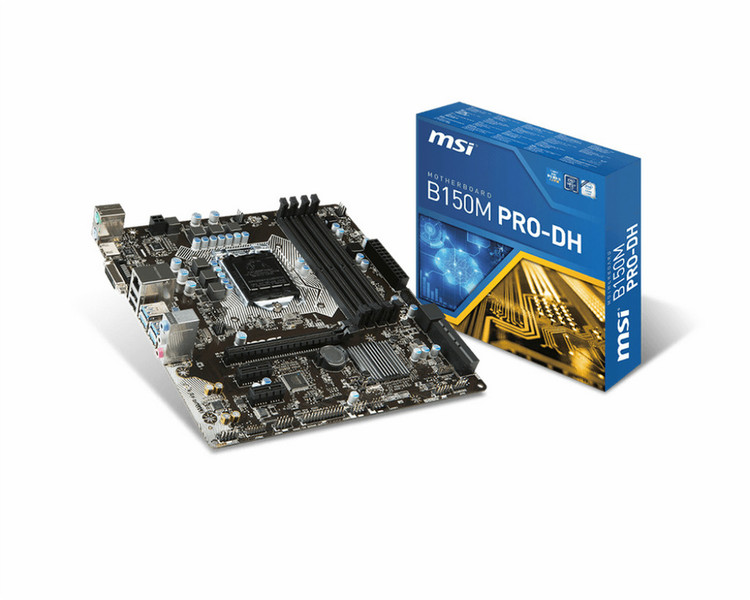 MSI B150M PRO-DH Intel B150 LGA1151 Микро ATX материнская плата