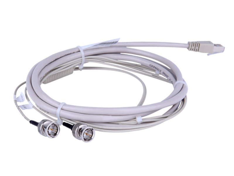 Hewlett Packard Enterprise E1 RJ-45/2 x BNC 3m 3м RJ-45 2 x BNC Серый коаксиальный кабель