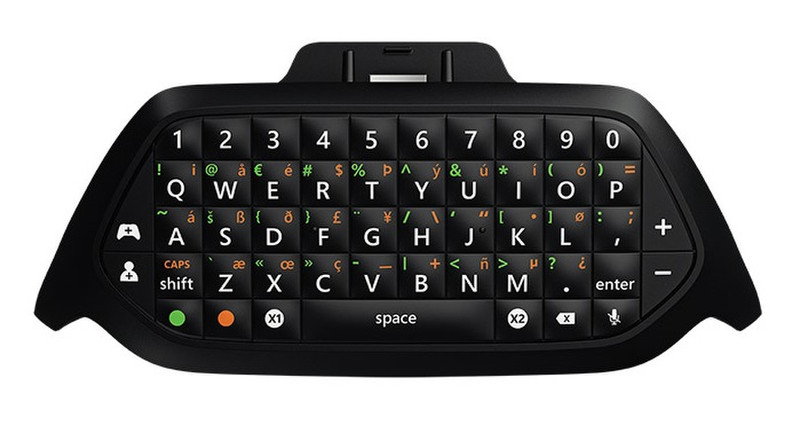 Microsoft Xbox Chatpad Micro-USB QWERTY Schwarz Tastatur für Mobilgeräte