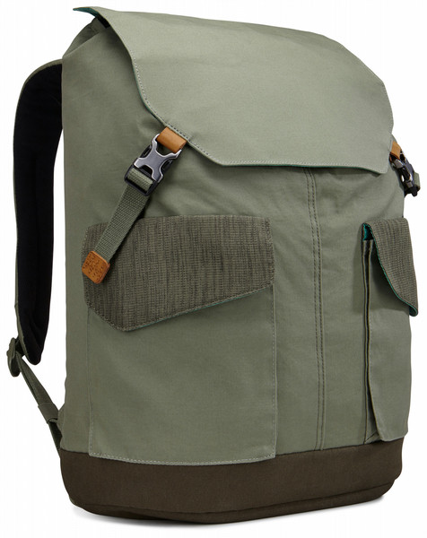 Case Logic LODP115PTG Kanvas, Baumwolle Grün Rucksack