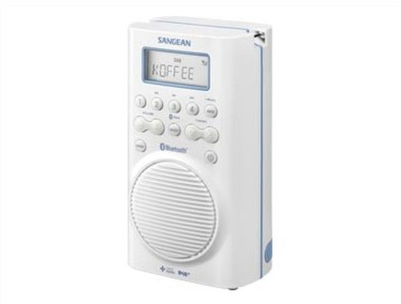 Sangean H205D Portable Digital White radio