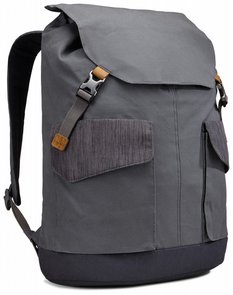 Case Logic LODP115GR Kanvas, Baumwolle Grau Rucksack