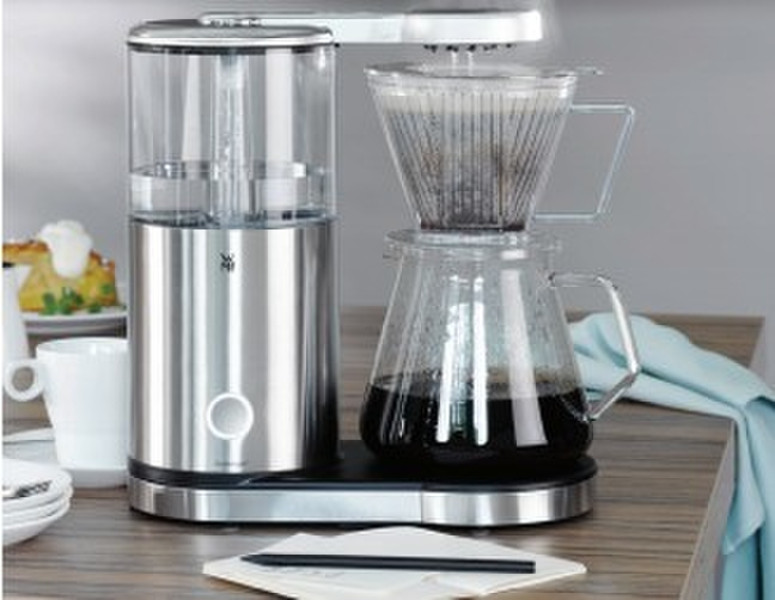 WMF 04 1219 0011 Drip coffee maker 10cups Stainless steel,Transparent coffee maker