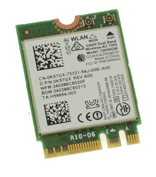 DELL K57GX WLAN card запасная часть для ноутбука