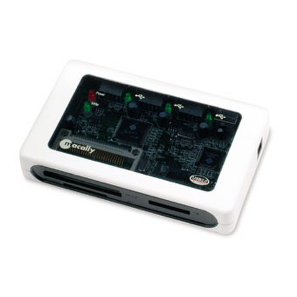 Macally USB2.0 3 ports hub and 8 in 1 card reader with EU AC power adaptor устройство для чтения карт флэш-памяти