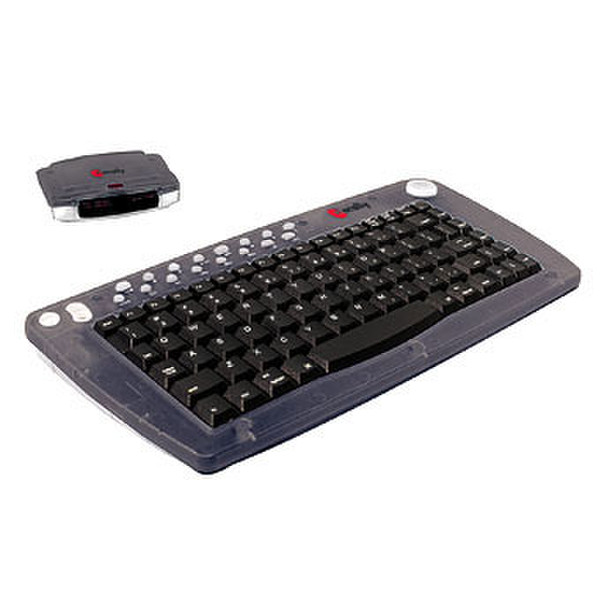 Macally USB Wireless Multimedia Keyboard Беспроводной RF Черный клавиатура