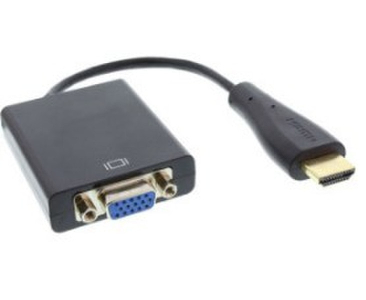 Kindermann 5809000065 0.2m HDMI VGA (D-Sub) Black