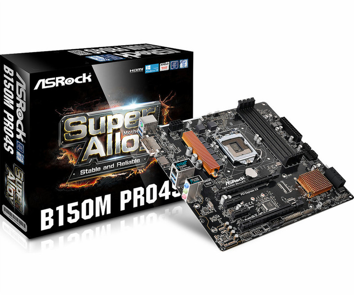 Asrock B150M Pro4S Intel B150 LGA1151 Micro ATX motherboard