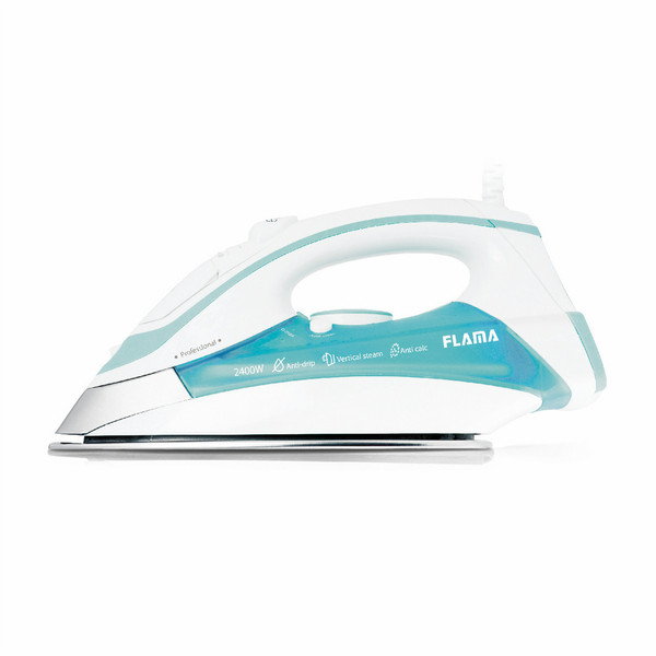 Flama 532FL Steam iron Stainless Steel soleplate 2400W Blue,White iron
