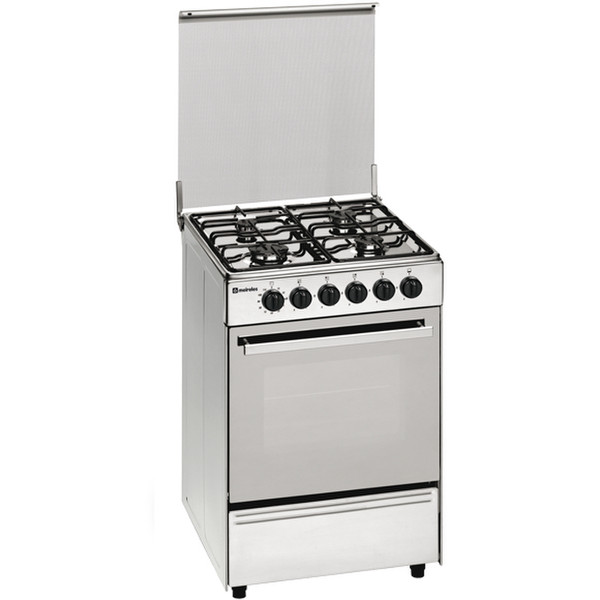 Meireles E 530 X Freistehend Gas hob A Edelstahl Küchenherd