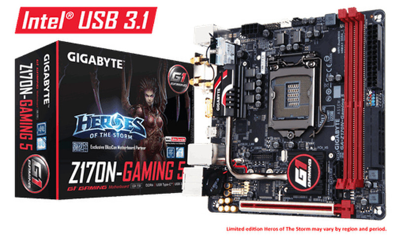 Gigabyte GA-Z170N-Gaming 5 motherboard