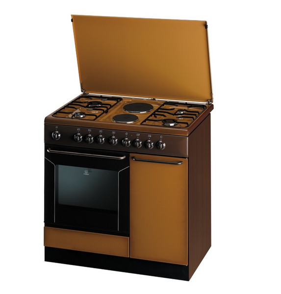 Indesit K9B11SB(B)/I Freestanding Gas hob D Brown cooker