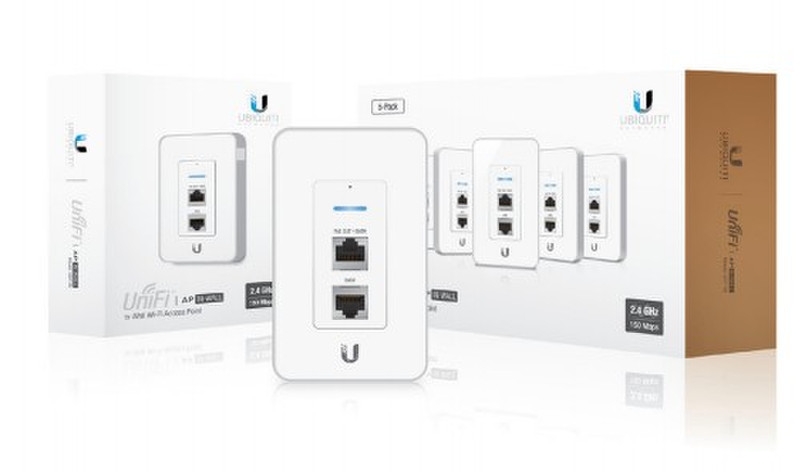 Ubiquiti Networks UniFi UAP-IW 150Mbit/s Energie Über Ethernet (PoE) Unterstützung Weiß WLAN Access Point
