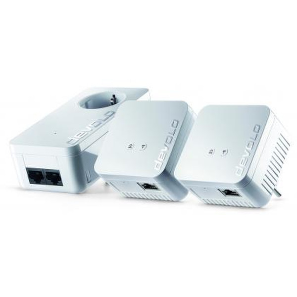 Devolo dLAN 550 WiFi 500Мбит/с Подключение Ethernet Wi-Fi Белый 3шт PowerLine network adapter