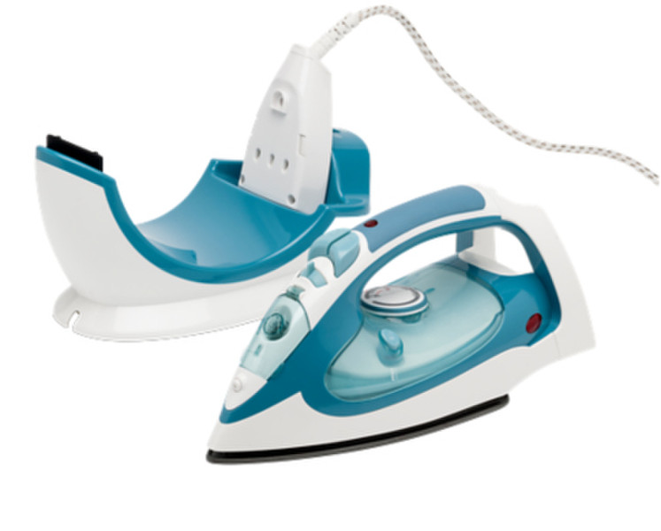Medion MD16229 Dry & Steam iron Stainless Steel soleplate 2200W Blue,White