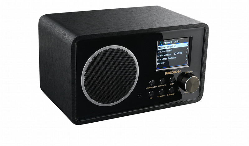 Medion E85038 Цифровой 5Вт Черный радиоприемник