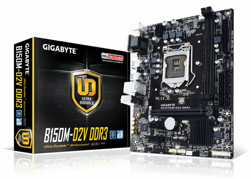 Gigabyte GA-B150M-D2V DDR4 Intel B150 LGA 1151 (Socket H4) Микро ATX материнская плата