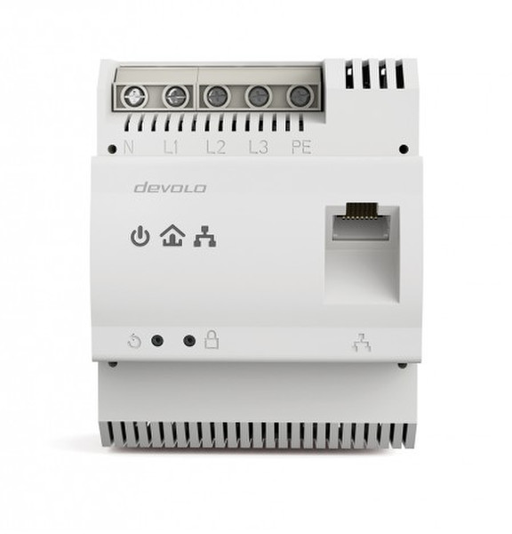 Devolo dLAN pro 1200 DINrail 1200Mbit/s Eingebauter Ethernet-Anschluss Weiß 1Stück(e) PowerLine Netzwerkadapter