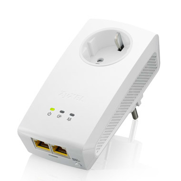 ZyXEL PLA5256 1000Mbit/s Eingebauter Ethernet-Anschluss Weiß 1Stück(e) PowerLine Netzwerkadapter