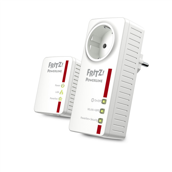 AVM FRITZ!Powerline 546E WLAN Set 500Мбит/с Подключение Ethernet Wi-Fi Белый PowerLine network adapter