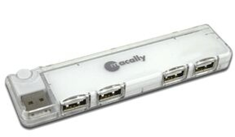 Macally USB2.0 Mini Slim portable 4 port Hub 480Мбит/с хаб-разветвитель
