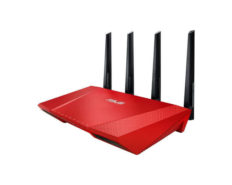 ASUS RT-AC87U Dual-Band (2,4 GHz/5 GHz) Gigabit Ethernet Rot WLAN-Router