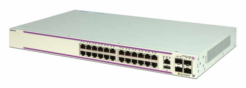 Alcatel-Lucent OmniSwitch 6350 Управляемый L3 Gigabit Ethernet (10/100/1000) Power over Ethernet (PoE) 1U Серый
