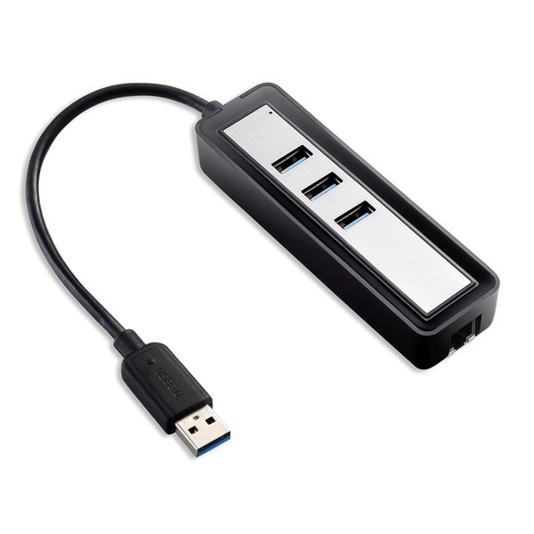 Value USB 3.0 zu Gigabit Ethernet Konverter + Hub 3x