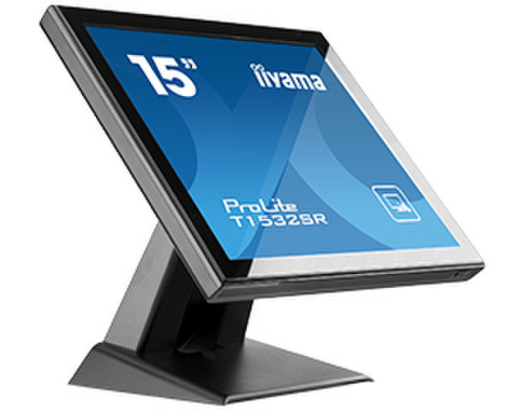 iiyama ProLite T1532SR-B3 15Zoll 1024 x 768Pixel Multi-touch Tisch Schwarz Touchscreen-Monitor