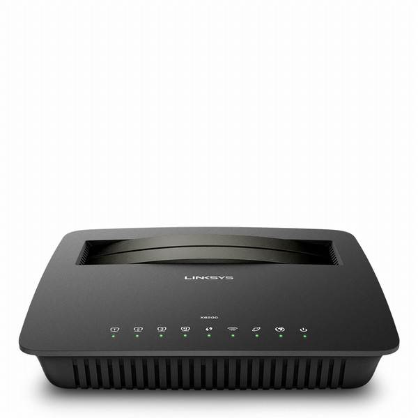 Linksys X6200 Dual-band (2.4 GHz / 5 GHz) Gigabit Ethernet Black wireless router
