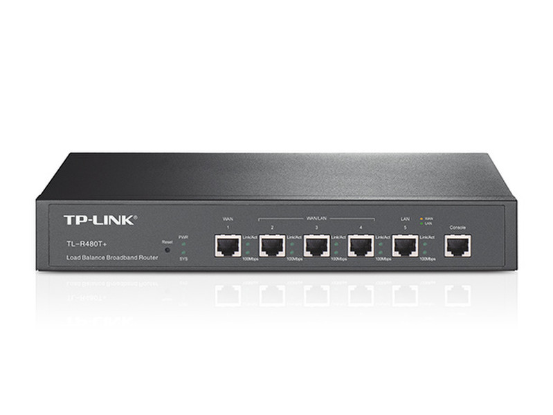 TP-LINK TL-R480T+ Подключение Ethernet Черный проводной маршрутизатор