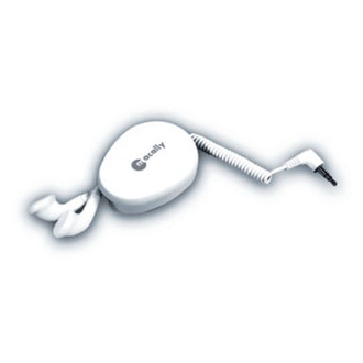 Macally Podio - Retractable earphones White Intraaural headphone