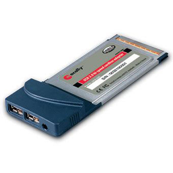 Macally USB 2.0 Hi-Speed CardBus Adapter, UH2-226 интерфейсная карта/адаптер