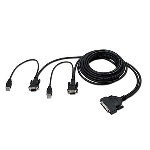 Linksys F1D9401-06 1.8m Black keyboard video mouse (KVM) cable