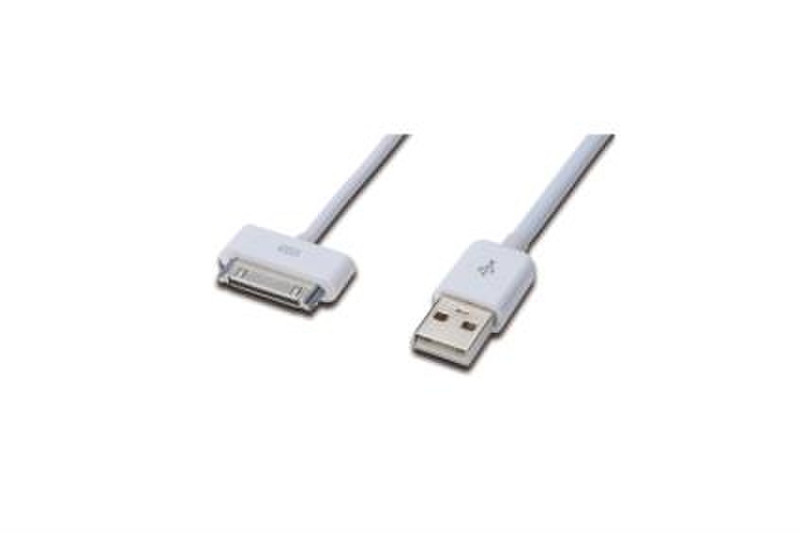 ASSMANN Electronic USB-A - Apple 30pin, m-m, 0.5m