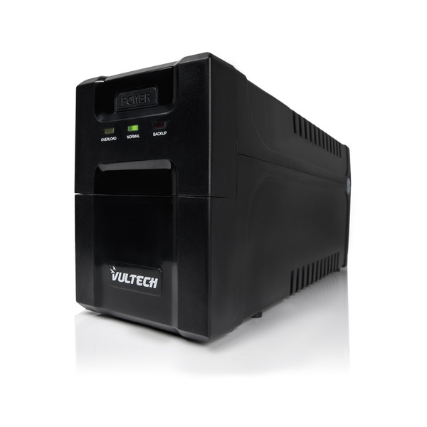 Vultech GS-1000VA PRO 1000VA 3AC outlet(s) Compact Black uninterruptible power supply (UPS)