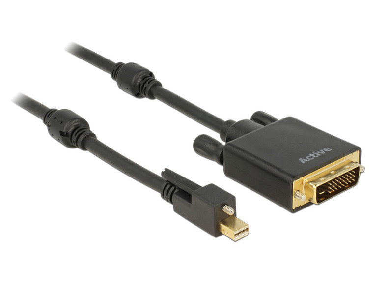 DeLOCK 83725 1m Mini DisplayPort DVI-D Schwarz Videokabel-Adapter