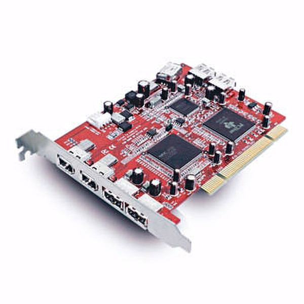 Macally USB 2.0 Hi-Speed / FireWire PCI Card Schnittstellenkarte/Adapter