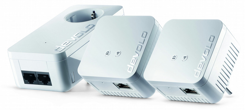 Devolo dLAN 550 WiFi Network Kit 500Mbit/s Ethernet LAN Wi-Fi White 3pc(s) PowerLine network adapter
