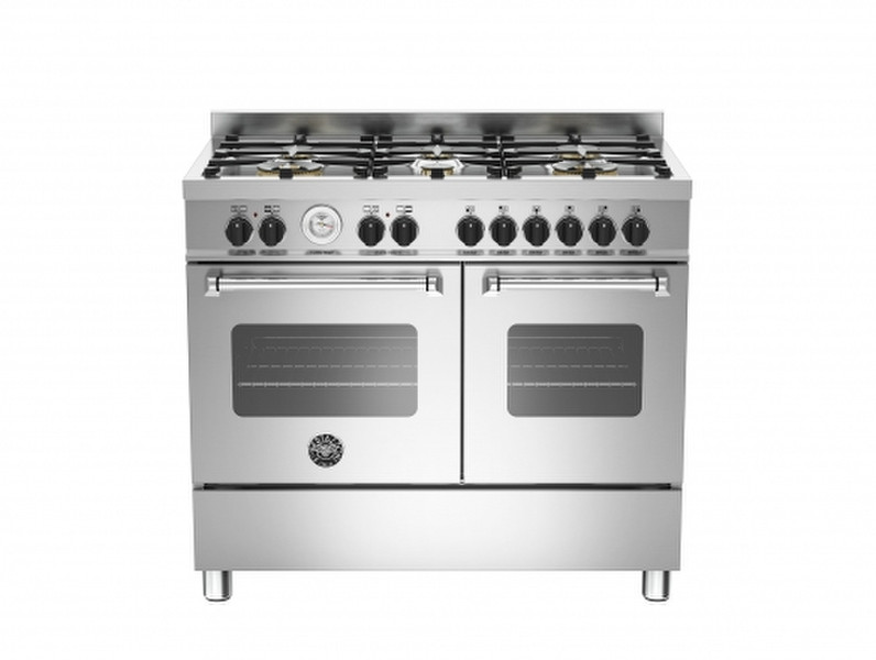 Bertazzoni MAS100 6 MFE D XT Отдельностоящий Gas hob A Нержавеющая сталь кухонная плита