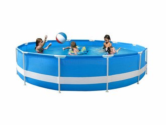 New Plast Kit Florida 320 Frame Round above ground pool