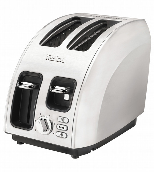 Tefal Avanti Icon TT562E 2ломтик(а) 950Вт Черный, Нержавеющая сталь тостер