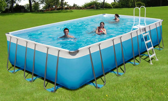 New Plast Kit Garda 700 Frame Rectangular above ground pool