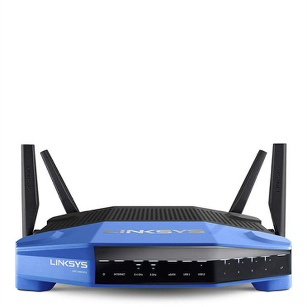 Linksys WRT1900ACS Dual-band (2.4 GHz / 5 GHz) Gigabit Ethernet Черный, Синий