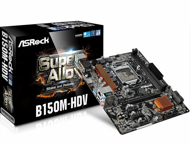 Asrock B150M-HDV Intel B150 LGA1151 Микро ATX материнская плата